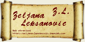Željana Lepšanović vizit kartica